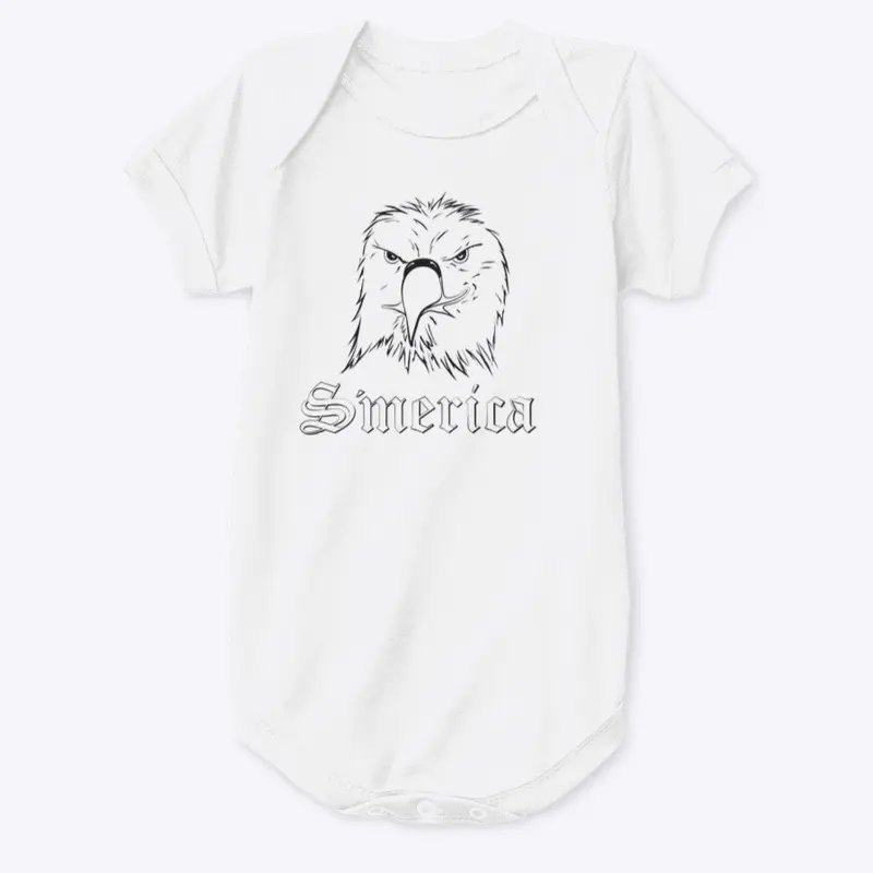 S'merica Smirk-Original-Black