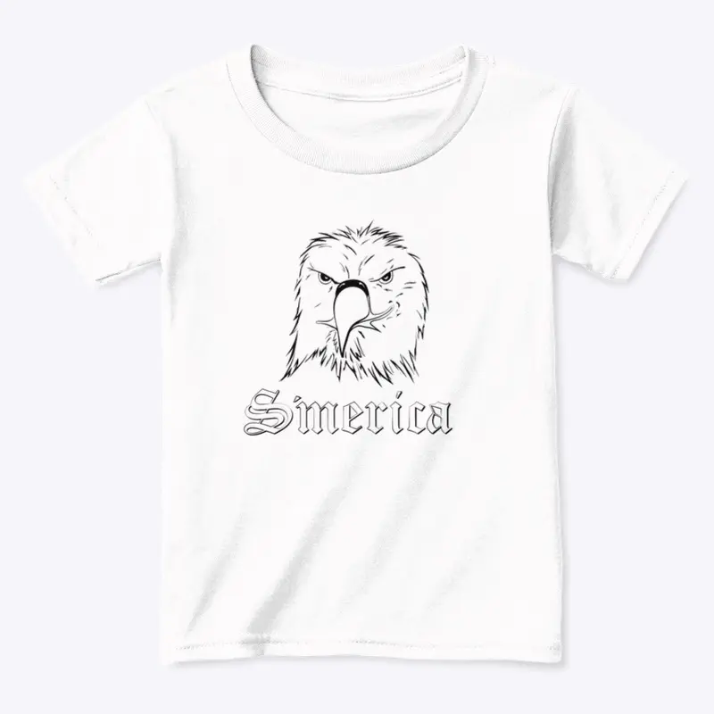 S'merica Smirk-Original-Black